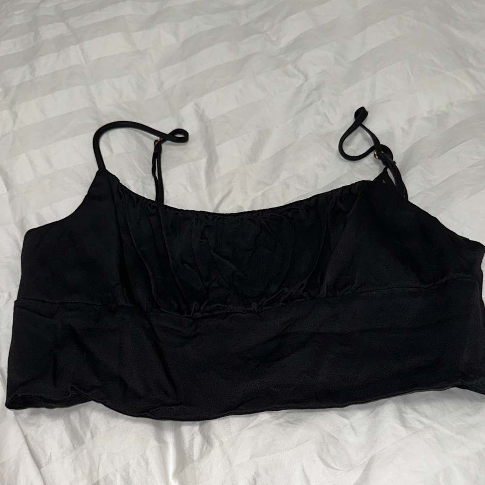 Zara Satin Crop Top